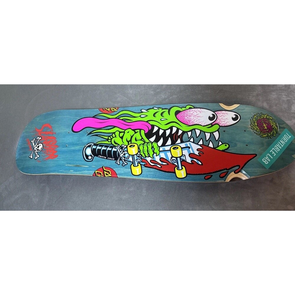 Santa Cruz Slasher Keith Meeks Skateboard Deck Real Stain Reissue 90s Concave